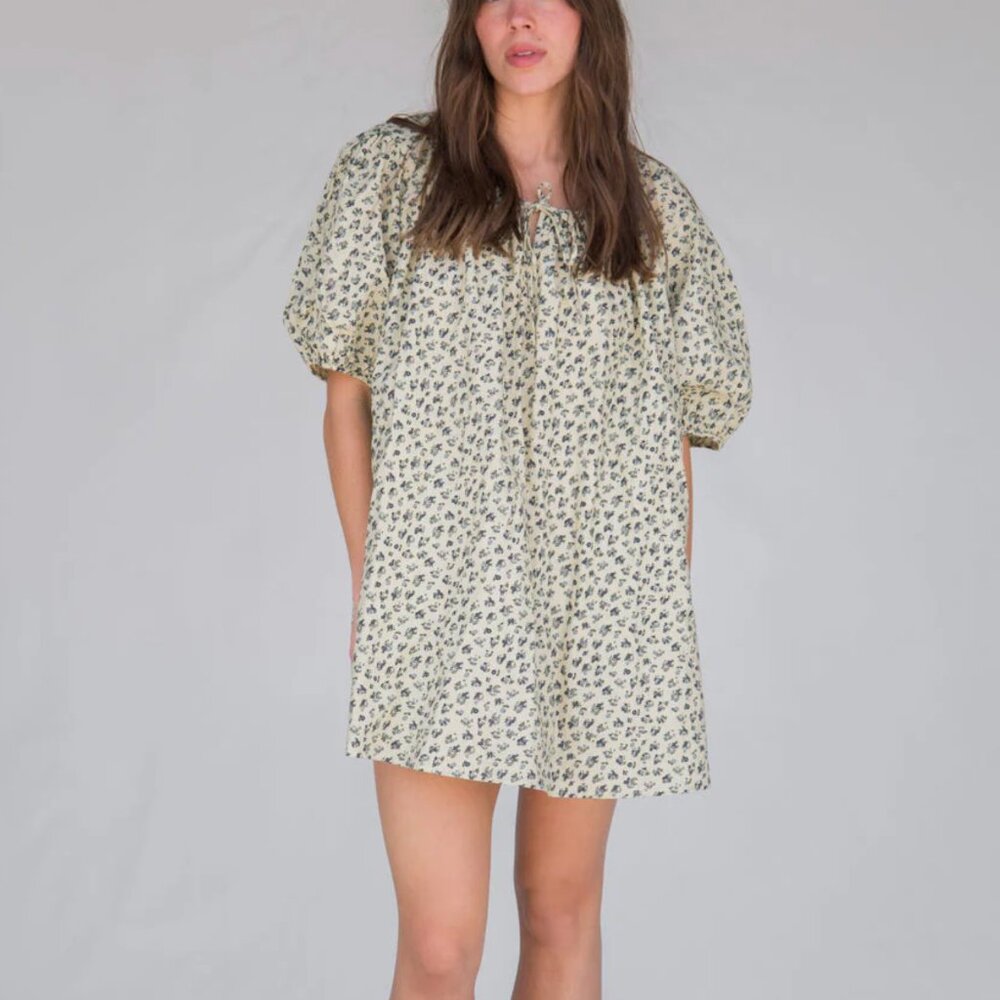 Sønderhaus The Lawn Dress Blackberry Floral Size M